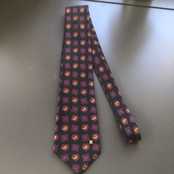 CELINE 100% silk men’s necktie - Picture 3 of 5
